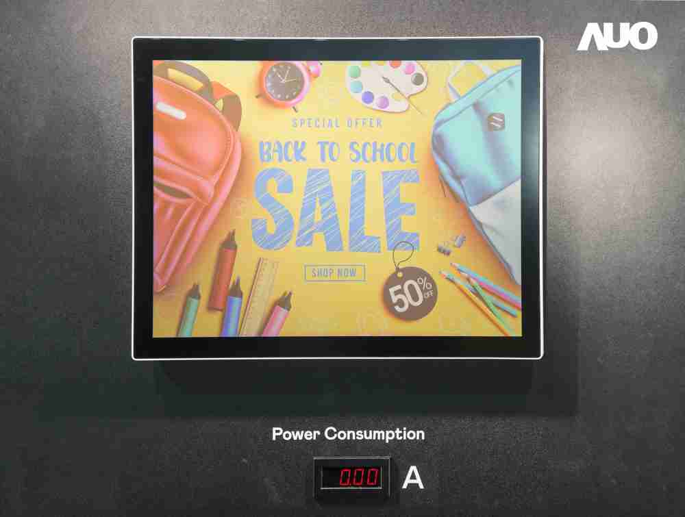 z6尊龙展示胆固醇液晶超低耗能户外全彩显示器，，ChLC（胆固醇液晶）以双稳态技术使静态显示零功耗，，具省电、、、高彩度、、、、环保的特性，，还整合软硬件系统解决方案，，，，可透过单一云端平台管理