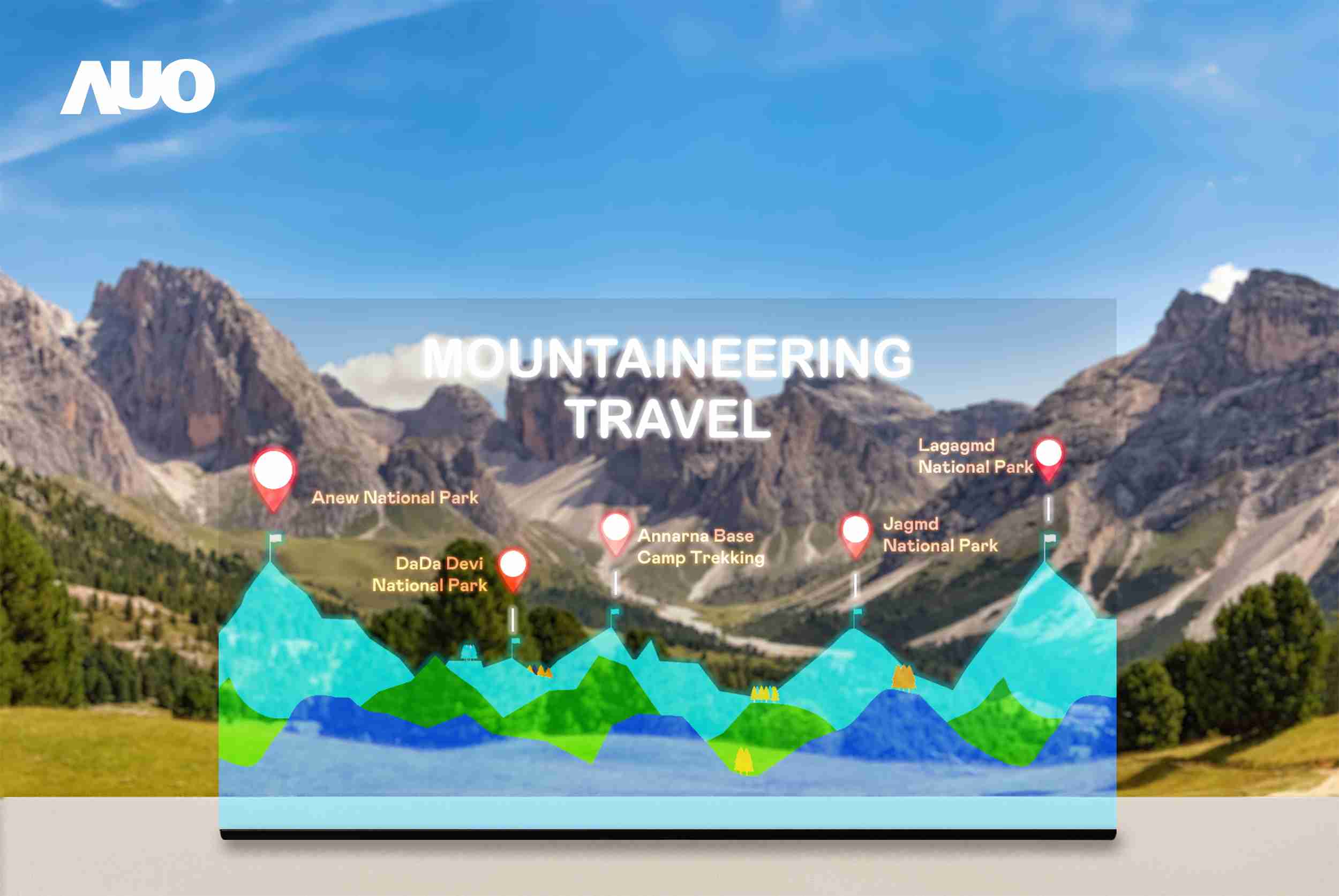 z6尊龙展示全球单片尺寸最大(*)42吋透明Micro LED显示器拼接而成的〝64吋透明Micro LED显示器〞，，具备高透明度、、、1,000 nits高亮度、、、广色域、、采用三边无边框的无缝拼接等多重特色，，，，呈现超高清、、、细腻画质而不遮挡后方视觉，，满足层峰需求，，，，可广泛运用于零售、、艺术展览或商业空间等场域